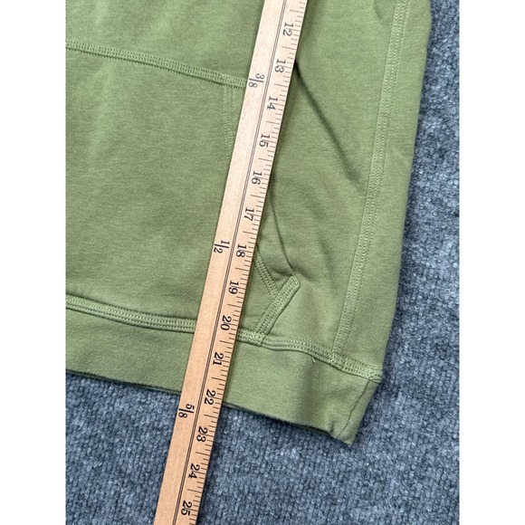 Nike Youth XL Olive Green Pullover Hoodie Small Swoosh Logo Fleece Streetwear - Picture 5 of 10